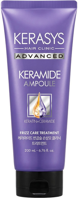 케라시스 케라마이드 반곱슬 손상모 클리닉 헤어트리트먼트, 200ml, 1개