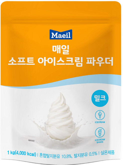 매일유업 소프트 아이스크림 파우더 밀크, 1kg, 1개