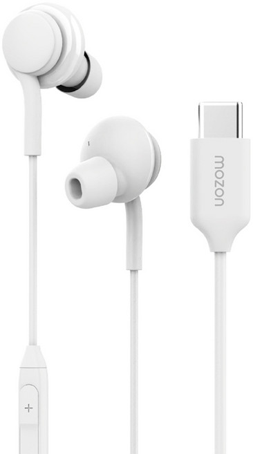 모즈온 C타입 커널형 유선 이어폰, 화이트, TEM-PEP-120