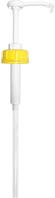 월드크린 누르는 컬러 말통 펌프 옐로우, 1개