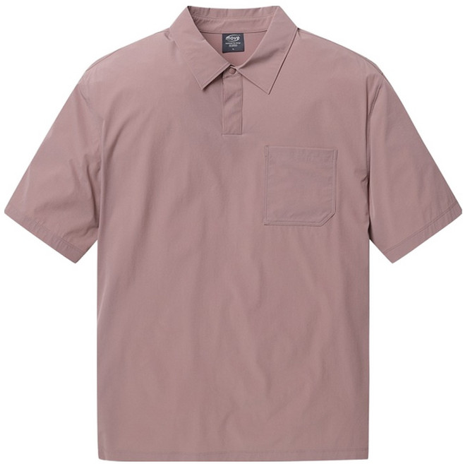 폴햄 남성용 쿨무브 우븐 카라형 반팔 티셔츠