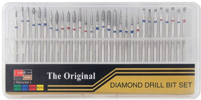 올커버 정밀 연마용 고급형 다이아 추지석 30종 세트 A, 1세트