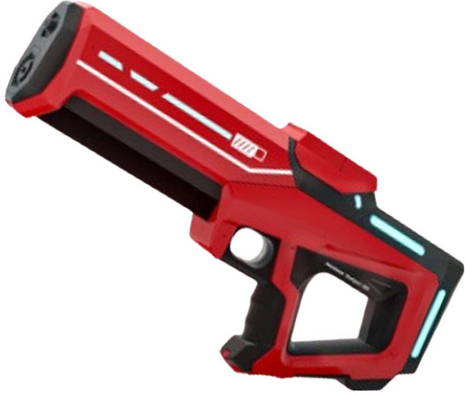 다다랜드 하이퍼엣지 대형 물탱크 전동 물총 너프건, 레드, 1개