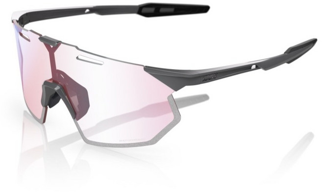 100퍼센트아이웨어 HYPERCRAFT SQ Gloss Mirror Photochromic Lens 고글, Light Grey + Rose Gold, 1개
