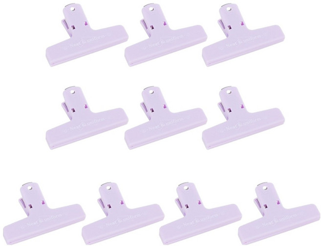 비아토리 다용도 밀봉 집게, 퍼플, 10개