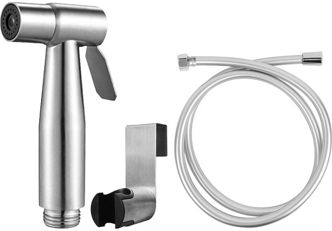 월드크린 욕실 베란다 스프레이건, 실버, 1개