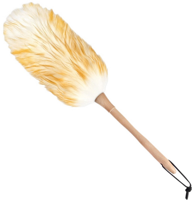 월드크린 원목 양모 먼지털이개 중, 혼합색상, 1개