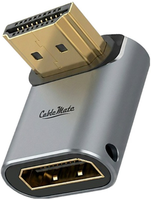 케이블메이트 HDMI 2.1 8K UHD 90도 알루미늄 하향 DOWN 연장 MF 젠더