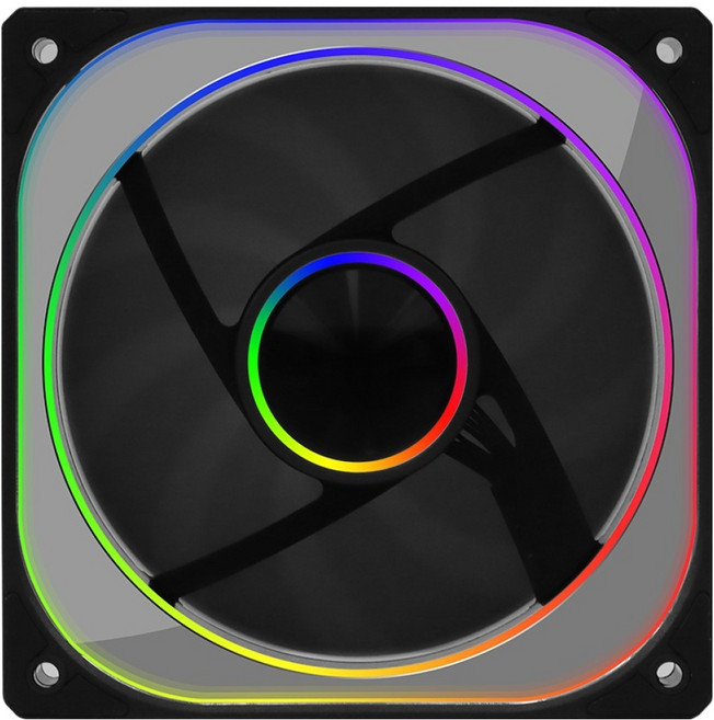 싸이번 BLACK HOLE ARGB 쿨러, 1개, BH120