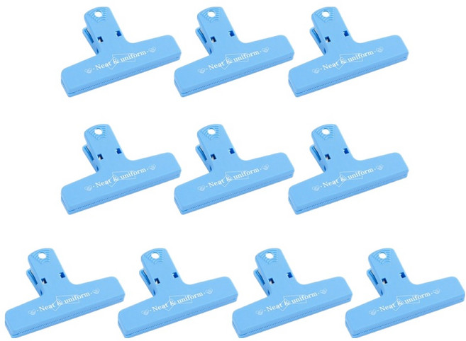 비아토리 다용도 밀봉 집게, 블루, 10개