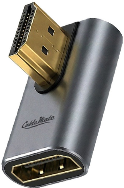 케이블메이트 HDMI 2.1 8K UHD 90도 알루미늄 우향 RIGHT 연장 MF 젠더