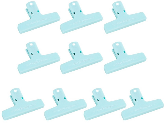 비아토리 다용도 밀봉 집게, 스카이블루, 10개