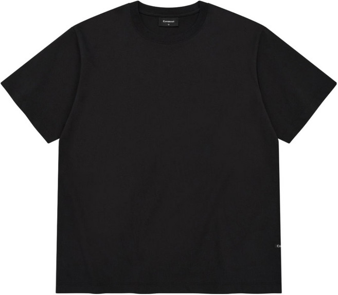 커버낫 남녀공용 베이직 면 크롭 티셔츠