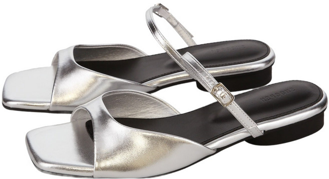 슈펜 여성용 커브 스트랩 슬라이드 샌들 2cm HPWWIGS602