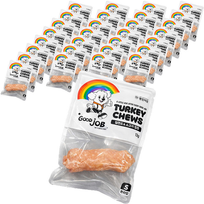 굿잡 강아지 터키츄 간식 본, 13g