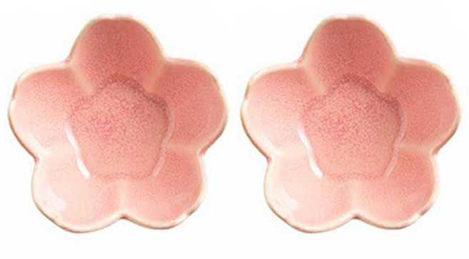 프렌치마르스 벚꽃 감성 세라믹 미니 다용도 접시볼 MMM3729, 핑크, 2개