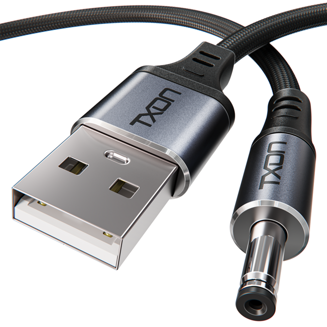 티엑스온 USB 전원케이블 DC 5v 외경 3.5mm 케이블, 2m, 1개