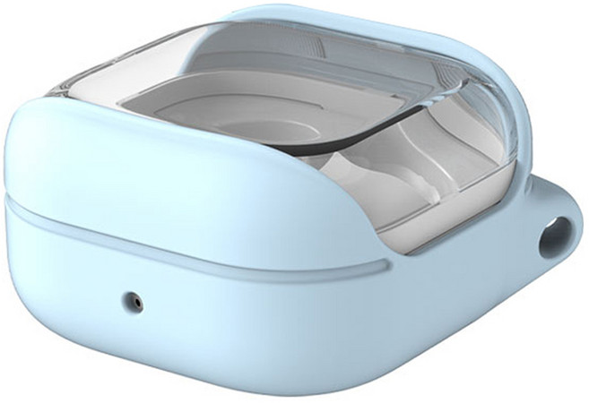 아라리 갤럭시 버즈4 / 버즈4 프로 실리콘 키링 빈 케이스, AR20-02535B, 스카이블루, 1개