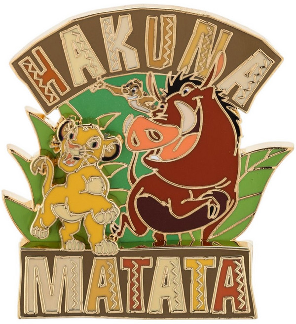 디즈니스토어 라이온킹 하쿠나마타타 뱃지 1000095621