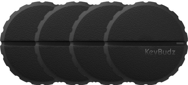 키버즈 코버트 마운트 에어태그 케이스, 블랙, 4개