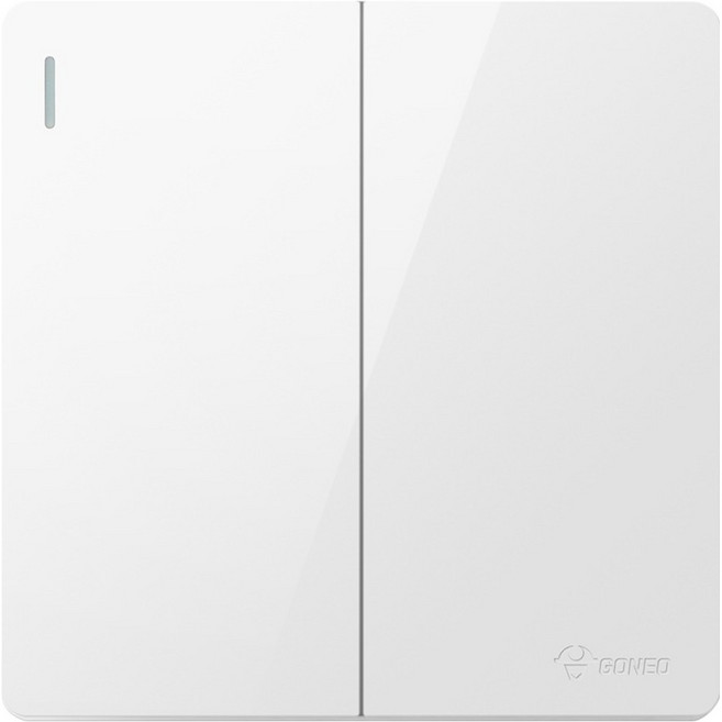 고네오 클래식 노출 1로 스위치 2구 화이트, 1개