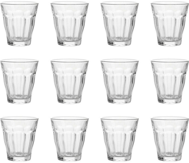 럭키글라스 빈티지 에소프레소 85ml, 투명, 12개