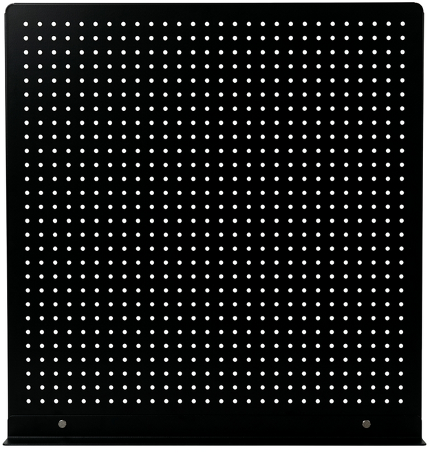 스틸팩토리 페그보드 타공판 파티션 자석 3p 후크 3p 선반 500 x 500 mm, 블랙, 1개