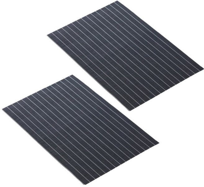 아메리칸로드 모던 줄무늬 서양식 테이블매트 HR2739, 심플라인블랙, 2개, 45 x 30 cm