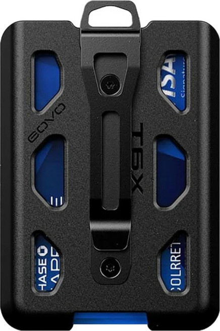 고보 T6X 폴리카보네이트 배지 수직 클립 지갑 블랙