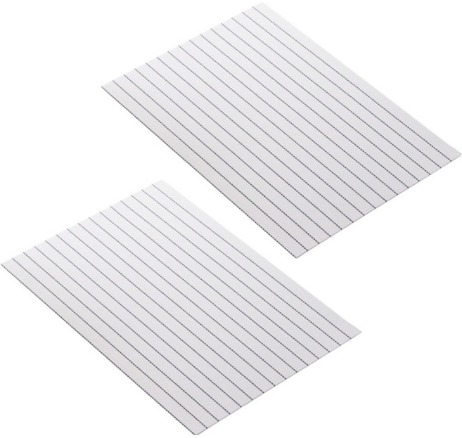 아메리칸로드 모던 줄무늬 서양식 테이블매트 HR2739, 심플라인화이트, 2개, 45 x 30 cm