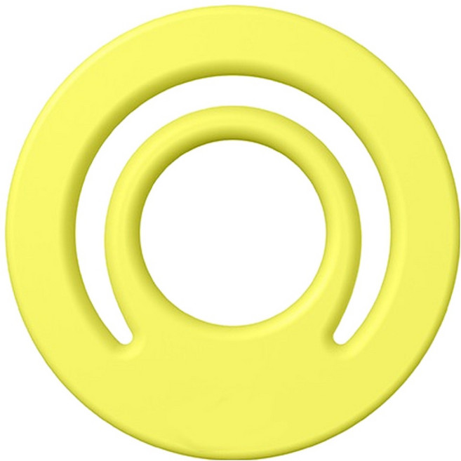 사인포스트 맥세이프 소프트 실리콘 핸드폰 핑거그립, 옐로우, 1개