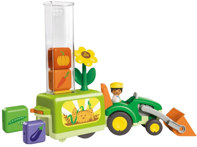 Playmobil 摩比人 兒童農作物種植拖拉機 71773, 1個