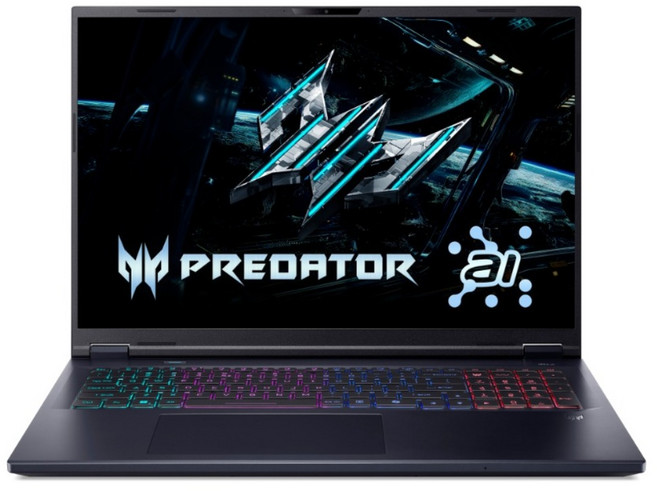 acer 宏碁 Predator Predator WQXGA/IPS 18吋, Intel Core Ultra 9 275HX, NVIDIA GeForce RTX 5070 Ti 12GB, 32GB, 1TB SSD, Windows 11 Home, 黑色, PHN18-72-92A2