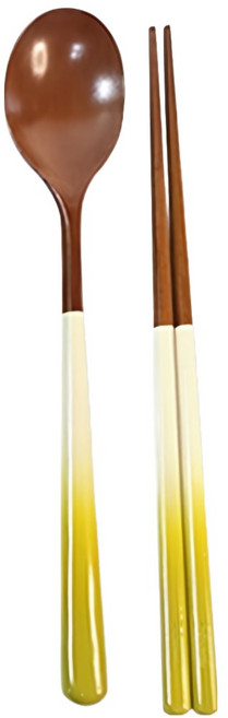 골든벨금속 고운빛 옻칠 투톤 컬러 한식 수저 세트, 그린, 1세트, 숟가락 + 젓가락