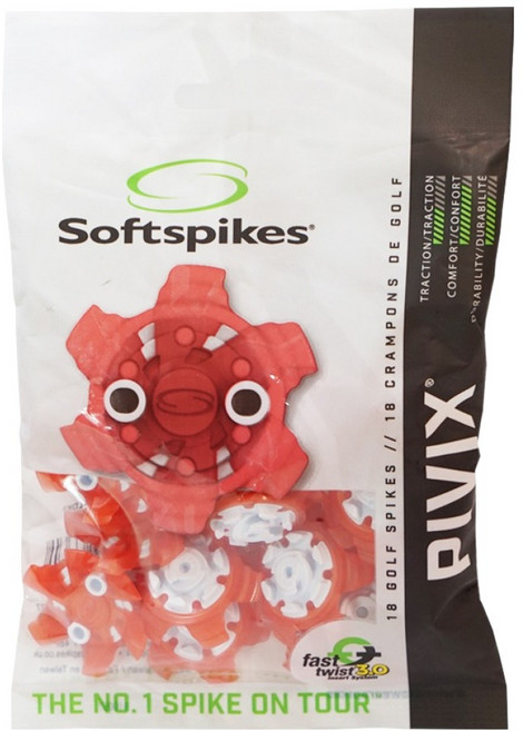 소프트스파이크 골프화 FT3.0타입 스파이크징 피빅스, 레드, 1개