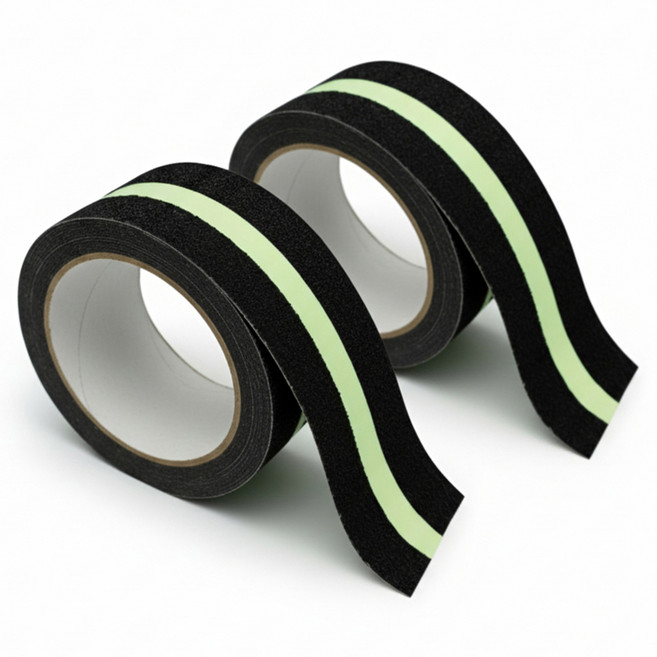 알뜨리 미끄럼방지 테이프, 야광, 2개