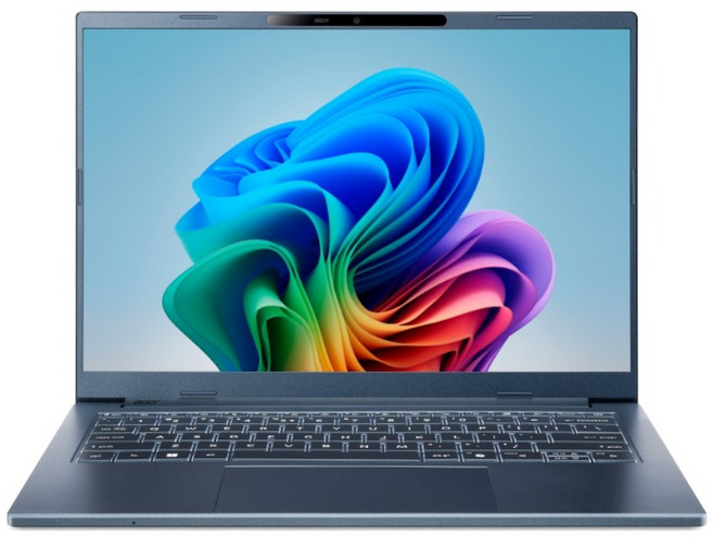 acer 宏碁 AI WUXGA/IPS 14吋, Qualcomm Snapdragon X X1-26100, Qualcomm Adreno GPU, 16GB LPDDR5X, 1TB SSD, Windows 11 Home, 藍色, A14-11M-X7D9