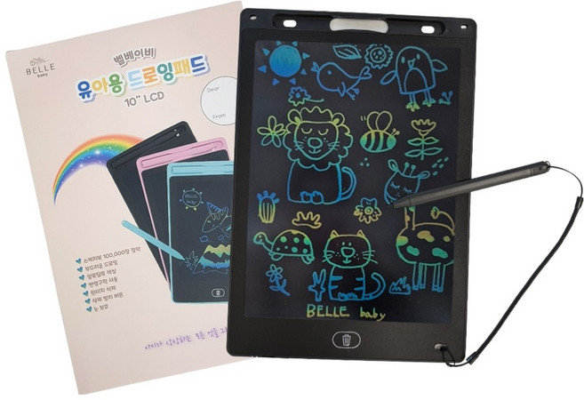 벨베이비 유아용 드로잉패드, 블랙, 1개