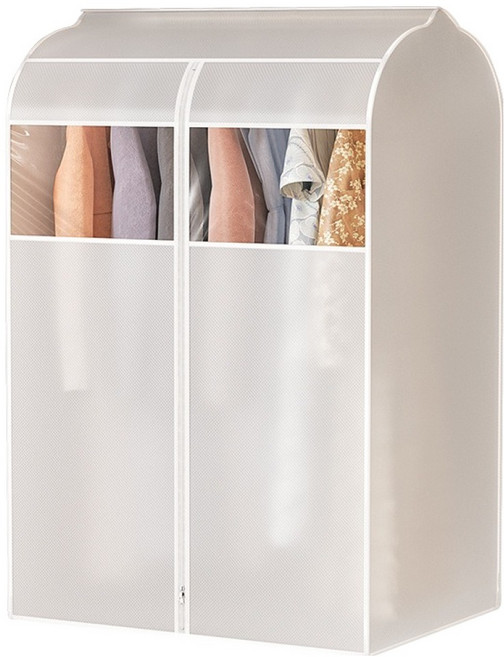 굿무드 행거 먼지차단 이중지퍼 옷커버, 1개, 1개입