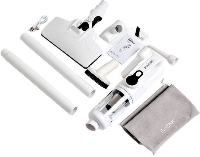 오베닉 BLDC 강력한 흡입력 가벼운 미니 원룸 무선 핸디청소기, OJEOBV1-W, 화이트