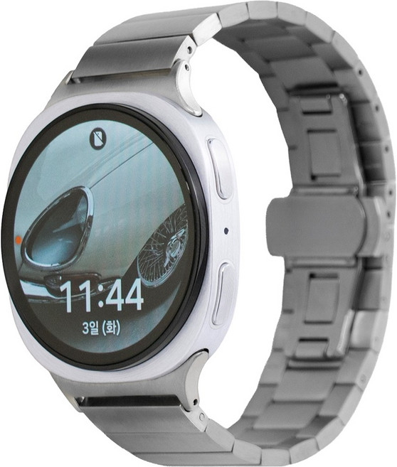 누아트 브레이슬릿 메탈 스트랩, 실버, 1개