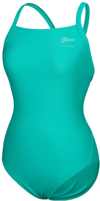 레노마스윔 여성용 매트 솔리드 서포트백 원피스 수영복 RN-LS2G507
