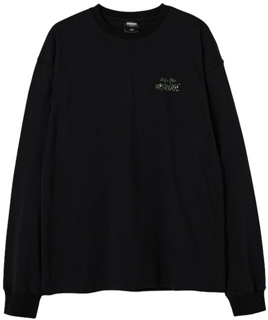 어반에이지 남녀공용 DESIGN STUDIO 로고 오버핏 면 롱슬리브