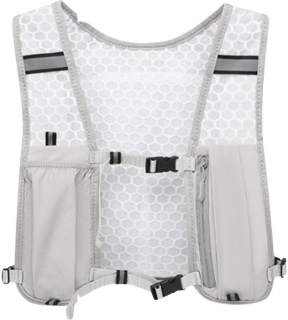 심플라인 러닝 수납 백팩 조끼, 그레이, 1개