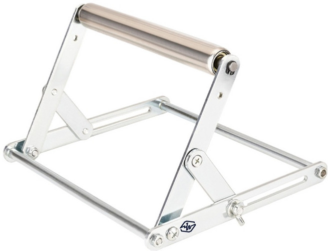 종원 접이식 고속절단기 지지대 미니롤러 스테인레스 스틸 스탠드 200mm, 1개