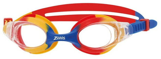 ZOGGS 幼童邦迪基礎訓練型泳鏡 0-6歲 小童泳鏡/學習泳鏡/兒童泳鏡/幼兒泳鏡 461401-YLRDCLR, 黃紅藍, 1個