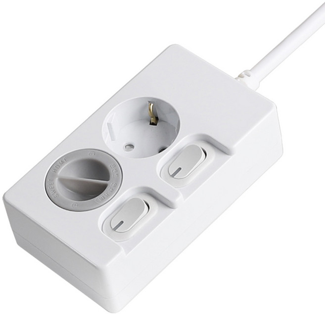 스윗홈 개별스위치 절전형 멀티탭 2구 안전커버, 1m, 화이트(멀티탭), 1개