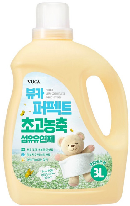 뷰카 퍼펙트 초고농축 섬유유연제 모닝브리즈향, 1개, 3L