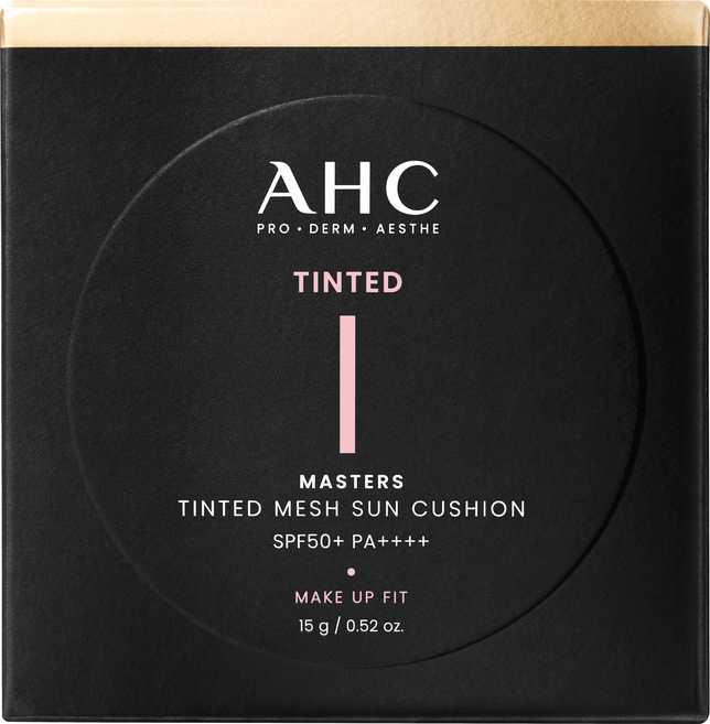 AHC 마스터즈 틴티드 메쉬 선쿠션 쿨베이지 SPF50+ PA++++, 15g, 1개