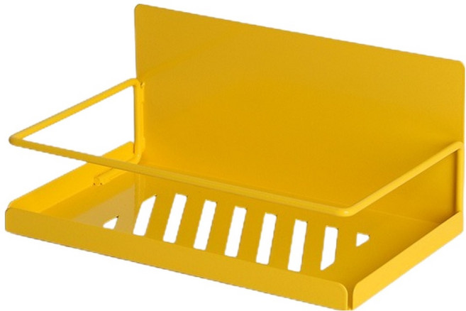 히키스 틈새 자석 메탈선반 MG1 12cm, 옐로우, 1개